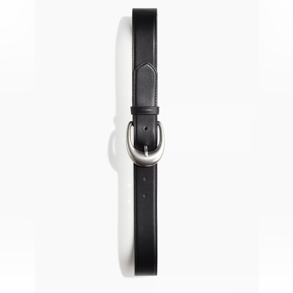 Black Belt with Silver Buckle
